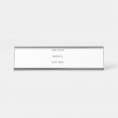 Create Your Own white  Bureau Naambordje (Voorkant)