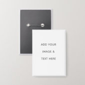 Create Your Own white  Button (Voorkant / Achterkant)