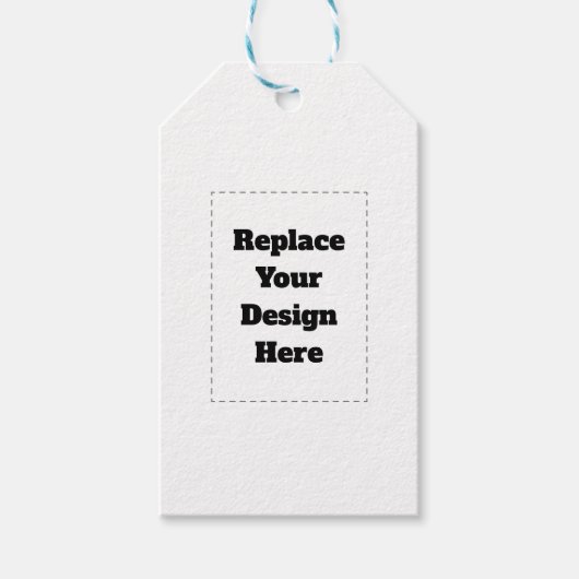 Create Your Own white  Cadeaulabel (Voorkant)