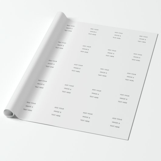 Create Your Own white  Cadeaupapier (Uitgerold)