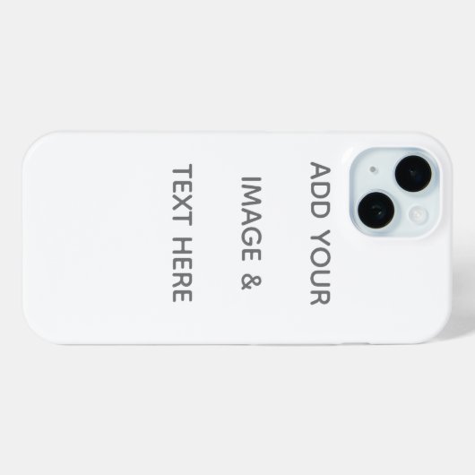 Create Your Own white Case-Mate iPhone Case (Achterkant (horizontaal))