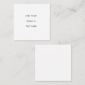 Create Your Own white  Contactkaartje (Voorkant / Achterkant)