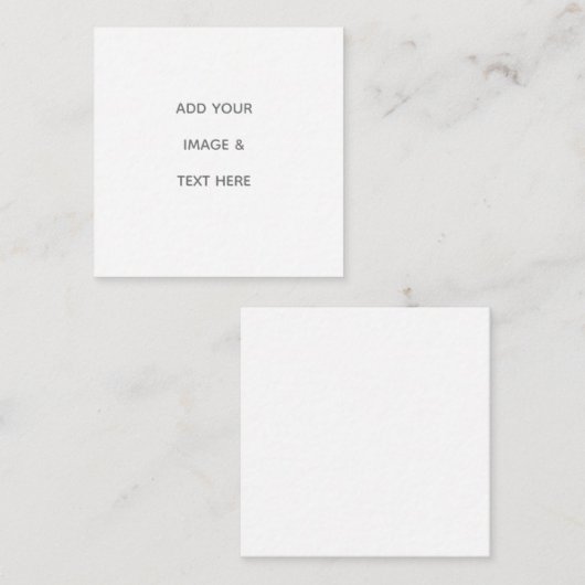 Create Your Own white  Contactkaartje (Voorkant / Achterkant)