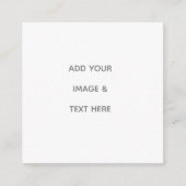 Create Your Own white  Contactkaartje (Voorkant)