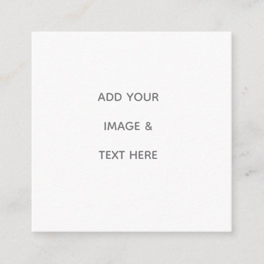 Create Your Own white  Contactkaartje (Voorkant)