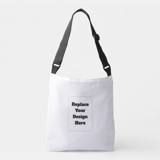 Create Your Own white  Crossbody Tas (Voorkant)