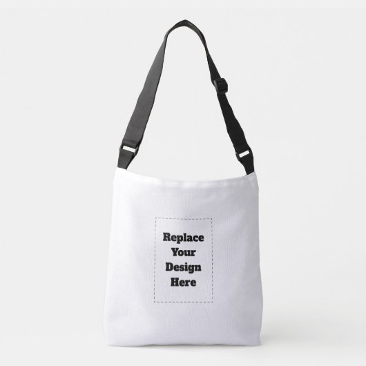 Create Your Own white  Crossbody Tas (Voorkant)
