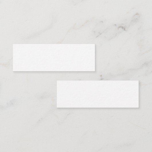 Create Your Own White Custom personalized Mini Visitekaartje (Voorkant / Achterkant)