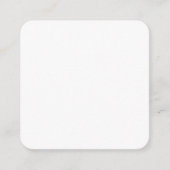 Create Your Own White Custom personalized Vierkante Visitekaartje (Voorkant)