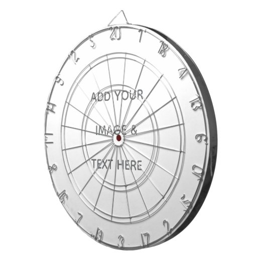 Create Your Own white  Dartbord (Voorkant Rechts)