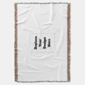 Create Your Own white  Deken (Voorkant Verticaal)