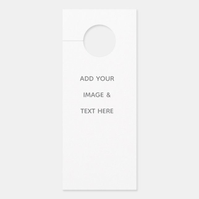 Create Your Own white  Deurhanger (Voorkant)