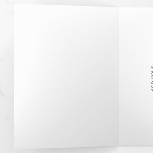 Create Your Own white  Drieluik Programma (Binnenzijde eerst)
