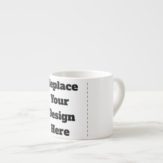 Create Your Own white  Espresso Kop (Voorkant rechts)