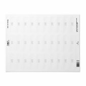 Create Your Own white  Etiket (Full Sheet)