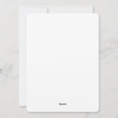 Create Your Own white  Feestdagenkaart (Achterkant)