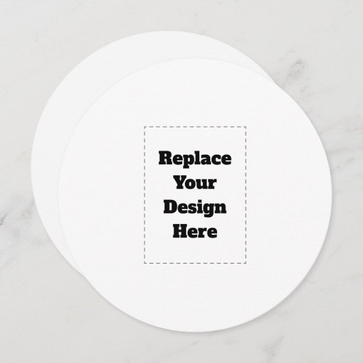 Create Your Own white  Feestdagenkaart (Voorkant / Achterkant)