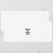 Create Your Own white  Feestdagenkaart (Voorkant / Achterkant)