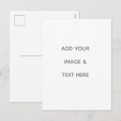 Create Your Own white  Feestdagenkaart (Voorkant / Achterkant)