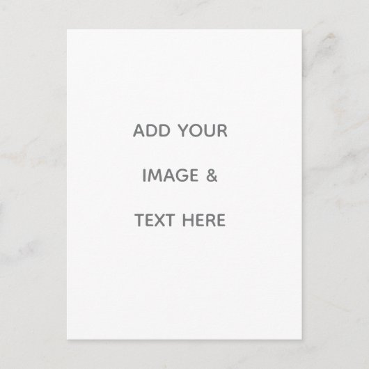 Create Your Own white  Feestdagenkaart (Voorkant)