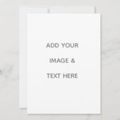 Create Your Own white Feestdagenkaart (Voorkant)