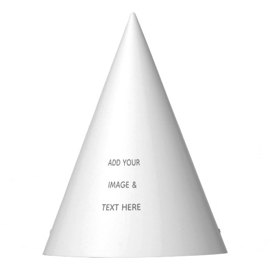 Create Your Own white Feesthoedjes (Voorkant)