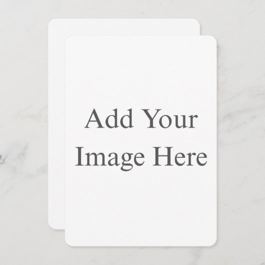 Create Your Own white Flat Save The Date Card (Voorkant / Achterkant)