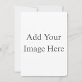 Create Your Own white Flat Save The Date Card (Voorkant)