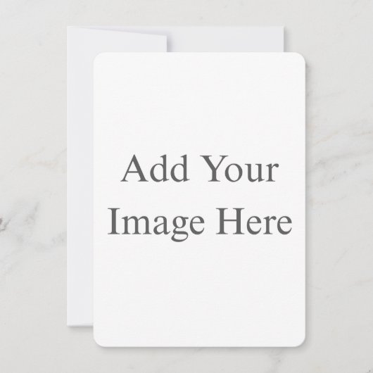 Create Your Own white Flat Save The Date Card (Voorkant)