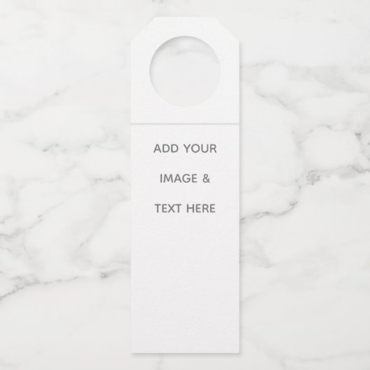 Create Your Own white  Flessenhanger (Voorkant)