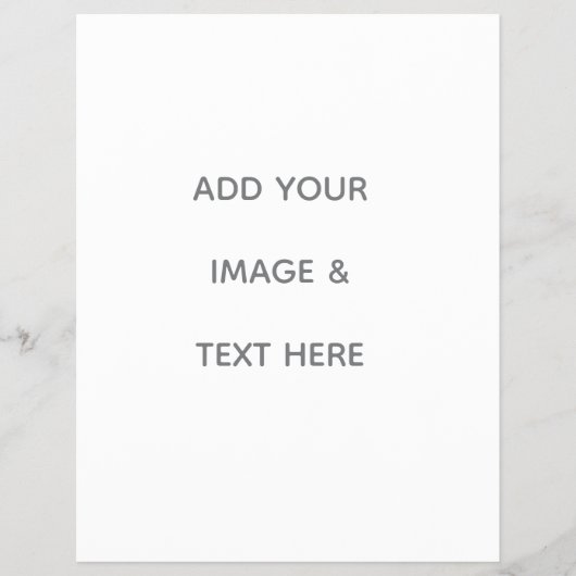 Create Your Own white  Flyer (Voorkant)