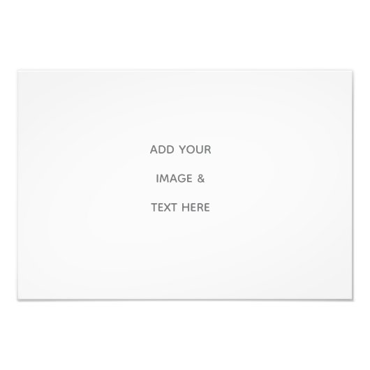 Create Your Own white  Foto Afdruk (Voorkant)