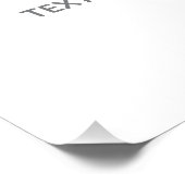 Create Your Own white  Foto Afdruk (Hoek)