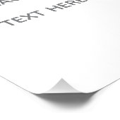 Create Your Own white  Foto Afdruk (Hoek)