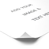 Create Your Own white  Foto Afdruk (Hoek)