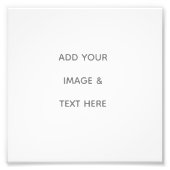 Create Your Own white Foto Afdruk (Voorkant)