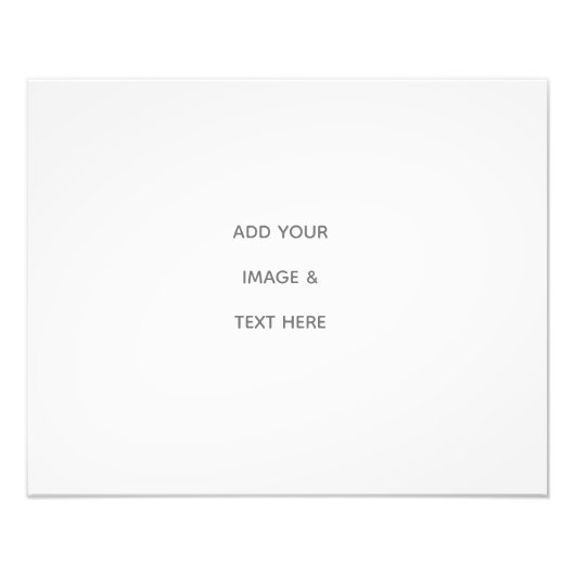 Create Your Own white  Foto Afdruk (Voorkant)