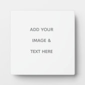 Create Your Own white  Fotoplaat (Voorkant)