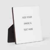 Create Your Own white  Fotoplaat (Voorkant)