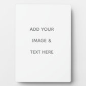 Create Your Own white  Fotoplaat (voorkant)