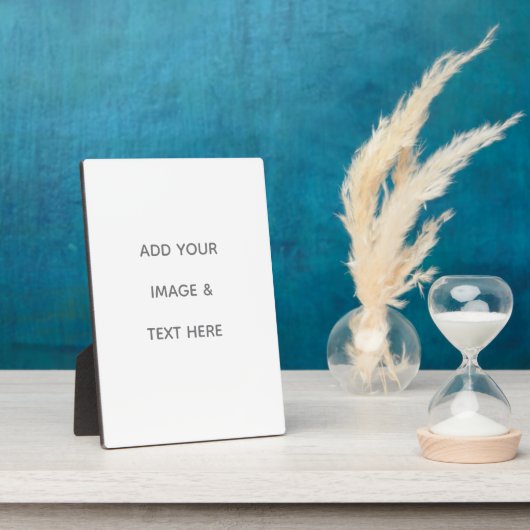 Create Your Own white  Fotoplaat (Zijkant)