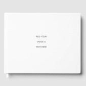 Create Your Own white  Gastenboek (Voorkant)