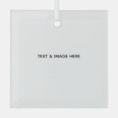 Create Your Own white Glas Ornament (Voorkant)