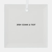 Create Your Own white Glas Ornament (Achterkant)