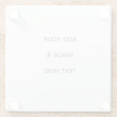 Create Your Own white  Glazen Onderzetter (Achterkant)