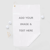 Create Your Own white  Golfhanddoek (Insitu)