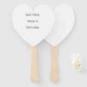 Create Your Own white  Handwaaier (Voorkant en achterkant)