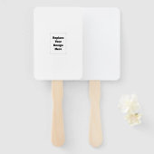 Create Your Own white Handwaaier (Voorkant en achterkant)