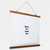 Create Your Own white  Hangend Wandkleed (Gebogen)