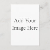 Create Your Own white  Informatiekaartje (Voorkant)